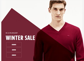 Bild zu Lacoste: Wintersale mit bis zu 50% Rabatt