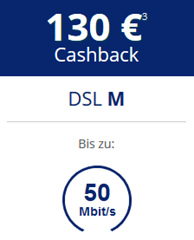 Bild zu o2 DSL M (50Mbits) dank Cashback und Reduzierungen für rechnerisch 13,95€/Monat (o2 Mobilfunkkunden sogar ab 3,95€/Monat)