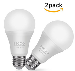 Bild zu 2 x EECOO Smart Glühbirne E27 mit Lichtsensor für 11,99€