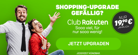 Bild zu Rakuten Club: für 19,90€ im Jahr kostenloser Versand, kostenloser Rückversand, Zugriff auf Filme, 5fache Superpunkte usw.