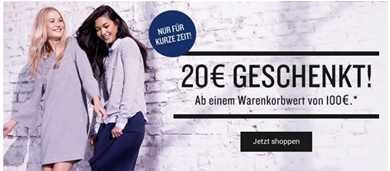 Bild zu Tom Tailor: 20€ Rabatt auf alles (ab 100€ Bestellwert)