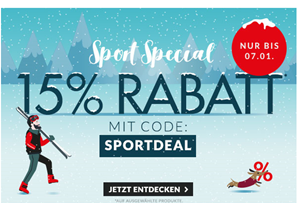 Bild zu [bis Mitternacht] Engelhorn Sports: 15% Extra-Rabatt auf die Flash Sale Artikel dank Gutschein