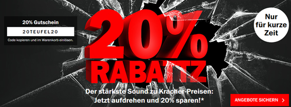 Bild zu Teufel: 20% Rabatt auf ausgewählte Artikel