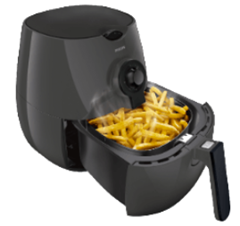 Bild zu PHILIPS HD9216/40 Airfryer Fritteuse 1425 Watt Kaschmirgrau für 99€