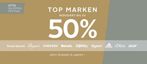 Bild zu Otto.de: “Top Marken bis zu 50% reduziert”