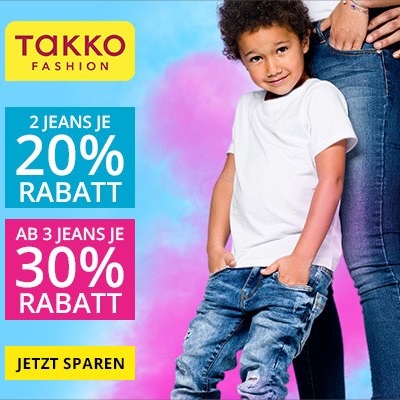 Bild zu Takko Fashion: Beim Kauf von 2 Jeans 20% Rabatt und beim Kauf von 3 Jeans 30% Rabatt