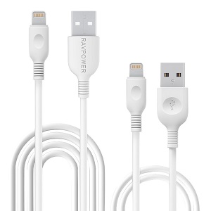 Bild zu [Prima] RAVPower Apple Lightning Kabel (0,9m + 1,8m) mit lebenslanger Garantie für 9,99€