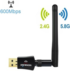 Bild zu USB WIFI Adapter (600Mbit/s Dualband) für 8,99€