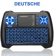 Bild zu ANEWKODI kleine kabellose beleuchtete Tastatur inkl. Maus-Touchpad für 10€