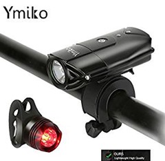 Bild zu Ymiko wiederaufladbares Fahrradlicht (Vorder- und Rücklicht) für 13,36€