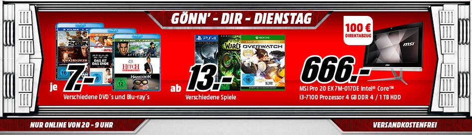 Bild zu MediaMarkt “Gönn dir Dienstag” mit Games & Filmen und Zubehör