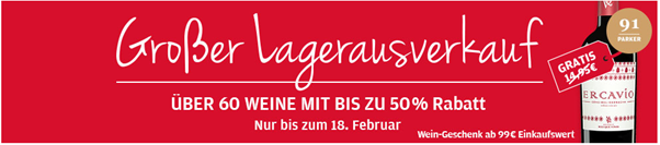 Bild zu vinos: großer Lagerausverkauf mit bis zu 50% Rabatt + kostenloser Versand ab 25€ Bestellwert