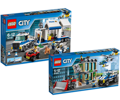 Bild zu LEGO City Bundle Mobile Einsatzzentrale 60139 und Bankraub mit Planierraupe 60140 für 53,93€ (Vergleich: 73,79€)