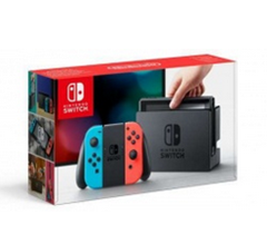 Bild zu [bis 18 Uhr] Nintendo Switch Konsole, Neon-Rot/Neon-Blau für 319,95€ + 79,75€ Rakuten Guthaben