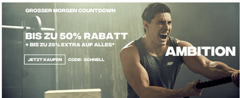 Bild zu MyProtein: Sale mit bis zu 50% Rabatt + bis zu 25% Extra auf Alles