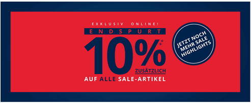 Bild zu [Super] Peek & Cloppenburg*: 10% Extra-Rabatt auf alle Sale Artikel