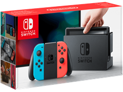 Bild zu NINTENDO Switch Neon-Rot/Neon-Blau für 247,90€ (Vergleich: 278,60€)