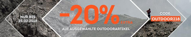 Bild zu SportScheck: 20% Extra-Rabatt auf Outdoorartikel