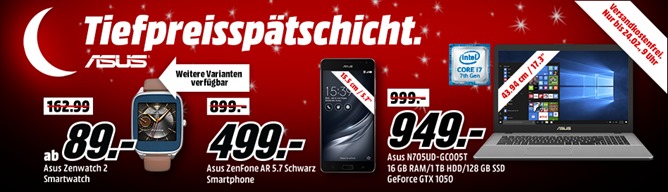 Bild zu MediaMarkt Tiefpreisspätschicht mit Angeboten von ASUS