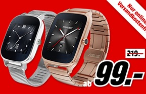 Bild zu MediaMarkt “Preishammer”: ASUS ZenWatch 2 Smart Watch Metall, 113 mm für 99€ inkl. Versand (Vergleich: 119,89€)