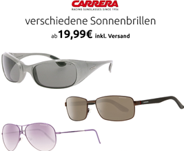 Bild zu Carrera Sonnenbrillen ab 19,99€ inklusive Versand