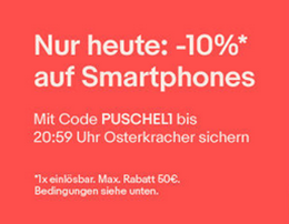 Bild zu eBay: nur heute 10% Rabatt auf Smartphones