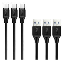 Bild zu 3 x AUKEY USB C Kabel auf USB 3.0 A (1m) für 5,99€