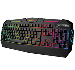 Bild zu TEC.BEAN regenbogenbeleuchtete Tastatur ab 9,99€ dank 50% Rabatt