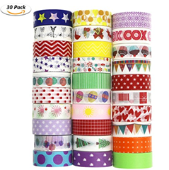 Bild zu 30 Rollen Dekoklebeband (je 5m lang und 1,5cm breit) für 7,69€ oder 24 Rollen Weihnachtsdekobänder für 6,04€