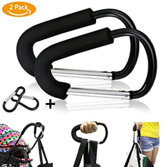 Bild zu 2 x Emooqi Mehrzweck Kinderwagen Haken/Karabiner für 6,29€