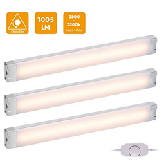 Bild zu 3er Set LED Unterbauleuchten/Schrankleuchten (Warmweiß 3000K) für 21,59€