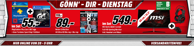 Bild zu MediaMarkt “Gönn dir Dienstag” mit Games & Filmen und Zubehör