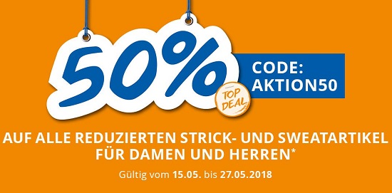 Bild zu Takko Fashion: 50% Rabatt auf alle reduzierten Strick- und Sweatartikel