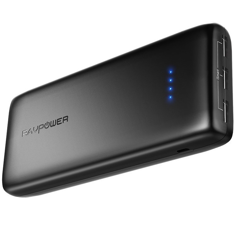 Bild zu 3-Port RAVPower Powerbank (22.000mAh) mit iSmart USB-Ausgängen für 24,99€