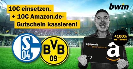 Bild zu Für bwin Neukunden: mindestens 10€ einsetzen (+ Jokerwette) + 20€ Amazon.de Gutschein bekommen