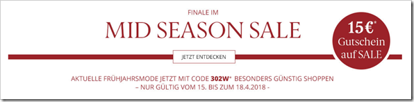 Bild zu Alba Moda: Mid Season Sale mit bis zu 50% Rabatt + 15€ Extra Rabatt (ab 49,95€ MBW)