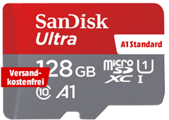 Bild zu SANDISK Ultra UHS-I Micro-SDXC 128 GB für 33€