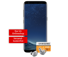 Bild zu SAMSUNG Galaxy S8 & Gear IconX 2018 & EVO microSDXC 64GB für zusammen einmalig 4,99€ mit Vodafone Tarif (1GB Datenflat + Allnet Flat) für 19,99€/Monat