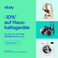 Bild zu eBay: 10% Rabatt auf Haushaltsgeräte