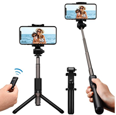 Bild zu Mpow Bluetooth Selfie Stick mit Stativ + Fernbedienung für 13,99€