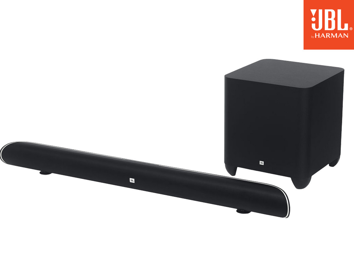 Bild zu JBL Cinema SB450 4K-Ultra-HD-Soundbar mit kabellosem Subwoofer für 308,90€