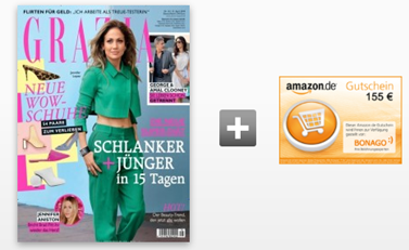 Bild zu 51 Ausgaben “Grazia” für 163,20€ inkl. 155€ Amazon.de Gutschein