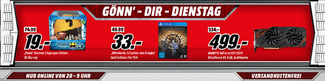 Bild zu MediaMarkt “Gönn dir Dienstag” mit Games & Filmen und Zubehör