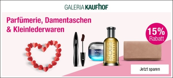 Bild zu Galeria Kaufhof: 15% Rabatt auf ausgewählte Kategorien