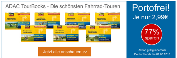 Bild zu ADAC TourBooks: die schönsten Fahrrad-Touren für je 2,99€ inklusive Versand