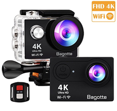 Bild zu Bagotte Action Camera 4K UltraHD mit WiFi Fernbedienung für 32,99€