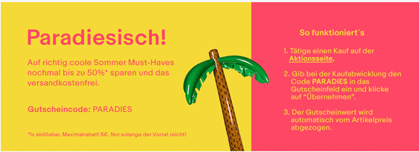 Bild zu eBay: bis zu 5€ Rabatt auf “Sommer Must-Haves” (alle kosten unter 20€)