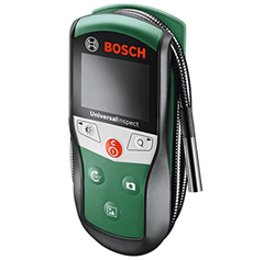 Bild zu Bosch Inspektionskamera UniversalInspect (4x 1,5 V Batterien, Haken, Spiegel, Magnet, 2x Bügel, Softtasche, Kamerakopf-Ø: 8 mm, Kabellänge: 0,95 m, Farbdisplay 2,32 Zoll) für 70,21€