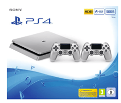 Bild zu Sony PlayStation 4 (PS4) Slim 500GB silber + 2 Controller + Fifa18 für 279€