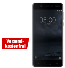 Bild zu NOKIA 5 Dual-Sim 16 GB Silber Dual SIM inkl. 32GB Speicherkarte ab 89€